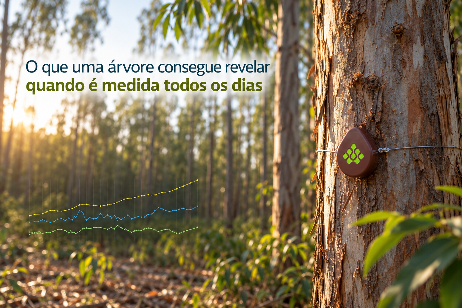 O que uma árvore consegue revelar quando é medida todos os dias